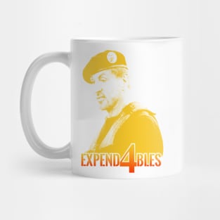 Expend4bles expandables 4 and sylvester stallone themed graphic design by ironpalette. Mug